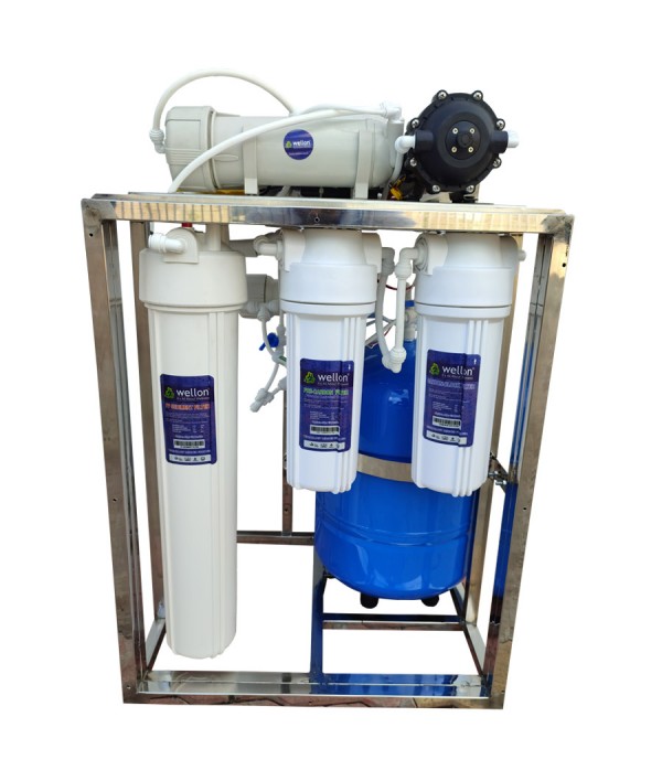 WELLON 100 LPH RO SYSTEM WITH PRESSURE TANK FOR IONIZER